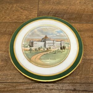 Antique Fine China Plates WASHINGTON DC Congressional Library Tatler & Lawson